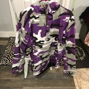 Purple Camo Pullover